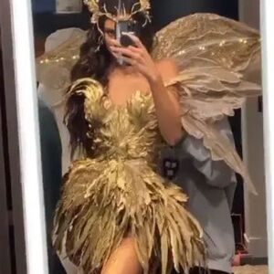 Golden Fairy Halloween Costume (Kendall Jenner-inspired)